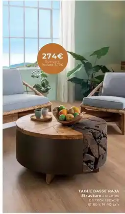 Cocktail Scandinave Table basse raja offre