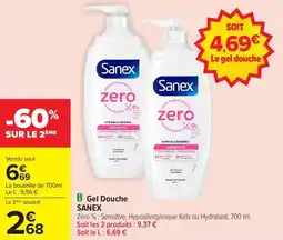 Carrefour Market Gel douche sanex offre