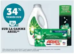Hyper U ARIEL Sur la gamme offre