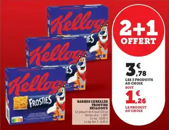 U Express Barres cereales frosties kellogg's offre