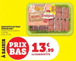 U Express Paupiette de veau tendriade offre