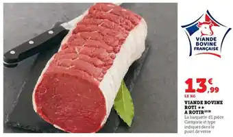 U Express Viande bovine roti a rotir offre
