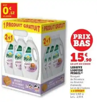 Hyper U PERSIL Lessive liquide offre