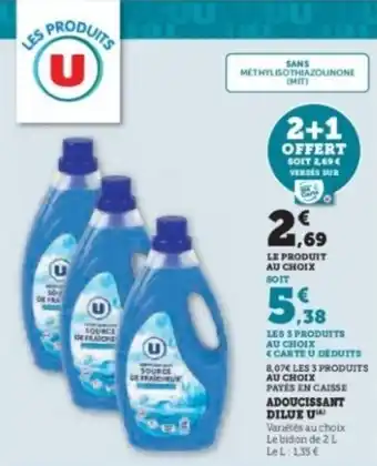Hyper U U Adoucissant dilue offre