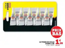 Hyper U 10 tubes de colle cyano 1 gr offre