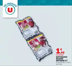 U Express Betteraves rouges entieres u offre