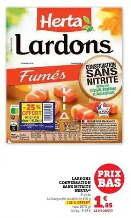 U Express Lardons conversation sans nitrite herta offre
