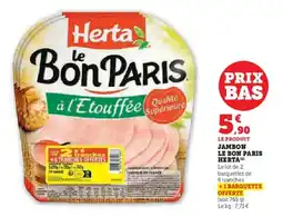 U Express Jambon le bon paris herta offre
