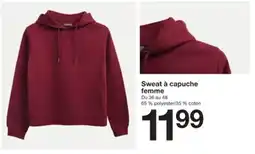 Zeeman Sweat à capuche femme offre