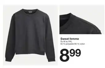 Zeeman Sweat femme offre