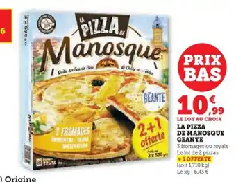 U Express La pizza de manosque geante offre