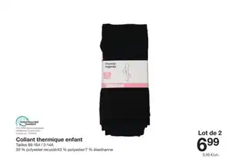 Zeeman Collant thermique enfant offre