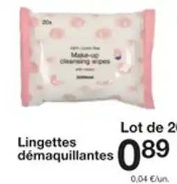 Zeeman Lingettes démaquillantes offre