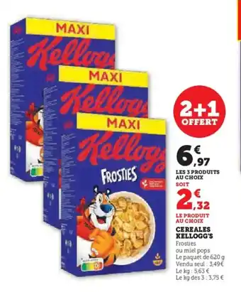 U Express Cereales kellogg's offre