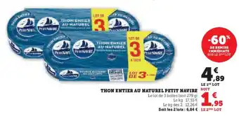 U Express Thon entier au naturel petit navire offre