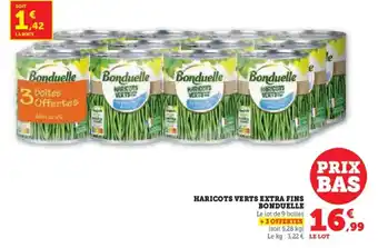U Express Haricots verts extra fins bonduelle offre