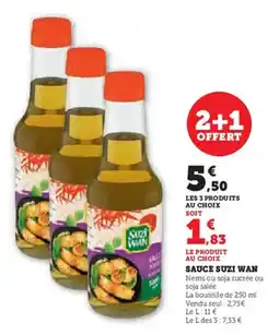 U Express Sauce suzi wan offre