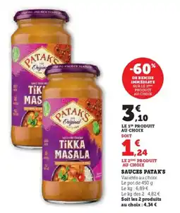 U Express Sauces patak's offre