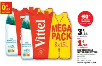 U Express Eau minerale naturelle vittel offre