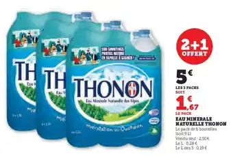 U Express Eau minerale naturelle thonon offre