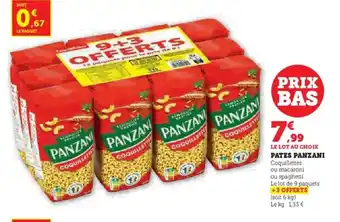 U Express Pates panzani offre