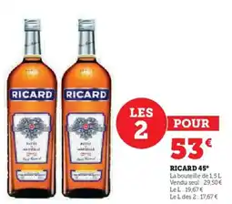 U Express Ricard 45° offre
