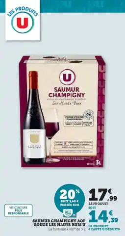 U Express Saumur champigny aop rouge les hauts buis u offre
