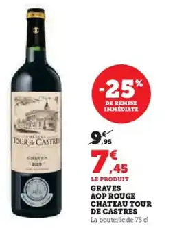 U Express Graves aop rouge chateau tour de castres offre