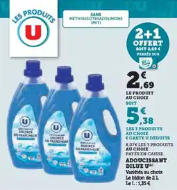 U Express Adoucissant dilue u offre