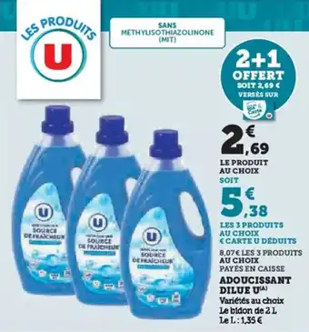 U Express Adoucissant dilue u offre