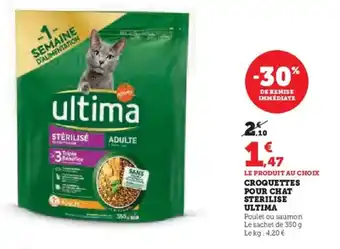 U Express Croquettes pour chat sterilise ultima offre