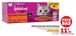 U Express Repas pour chat adulte whiskas offre