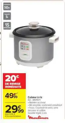 Carrefour Market Cuiseur À Riz offre