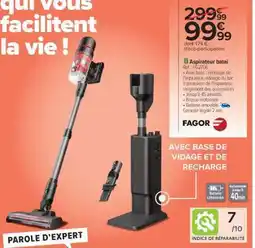Carrefour Aspirateur Balai offre
