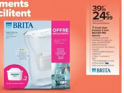 Carrefour Carafe Style Essential 2 mois MAXTRA PRO blanche offre