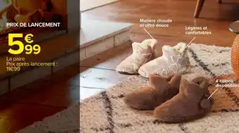 Carrefour Market Chaussons offre