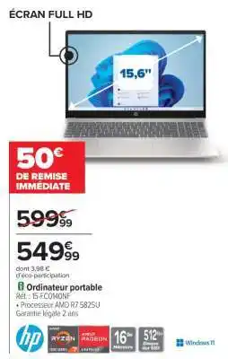 Carrefour Ordinateur portable offre
