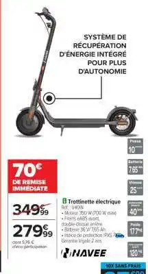 Carrefour Trottinette électrique offre