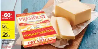 Carrefour Market Beurre gastronomique Format Spécial PRÉSIDENT offre