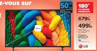 Carrefour Téléviseur NanoCell 4K offre