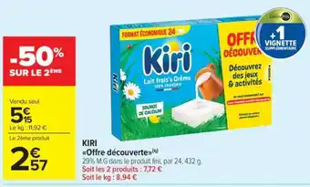Carrefour Market KIRI Offre Découverte offre