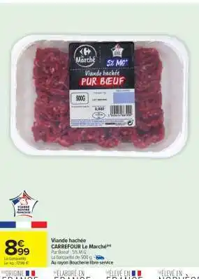 Carrefour Market Viande hachée offre