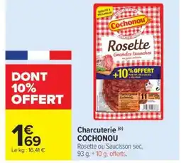 Carrefour Market Charcuterie COCHONOU offre