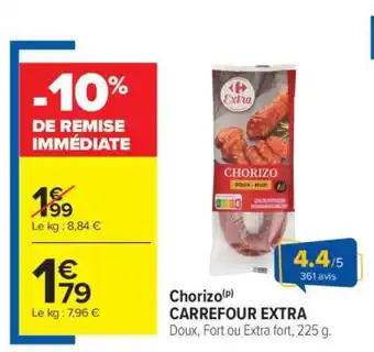 Carrefour Market Chorizo Carrefour Extra offre
