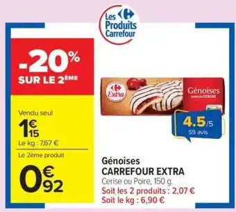 Carrefour Market Génoises CARREFOUR EXTRA offre