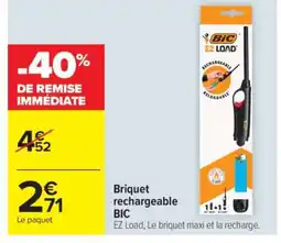 Carrefour Market Briquet rechargeable BIC offre