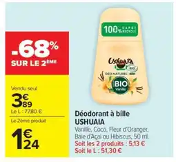 Carrefour Market Déodorant à bille USHUAIA offre