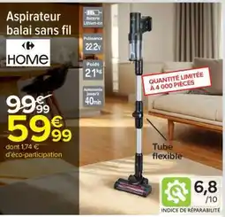 Carrefour Market Aspirateur balai sans fil offre