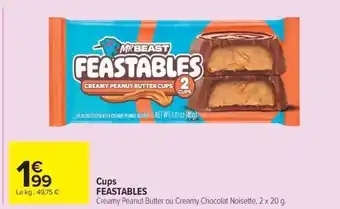Carrefour Market Cups FEASTABLES offre