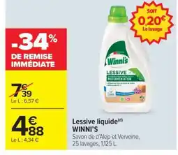 Carrefour Market Lessive liquide WINNI'S offre